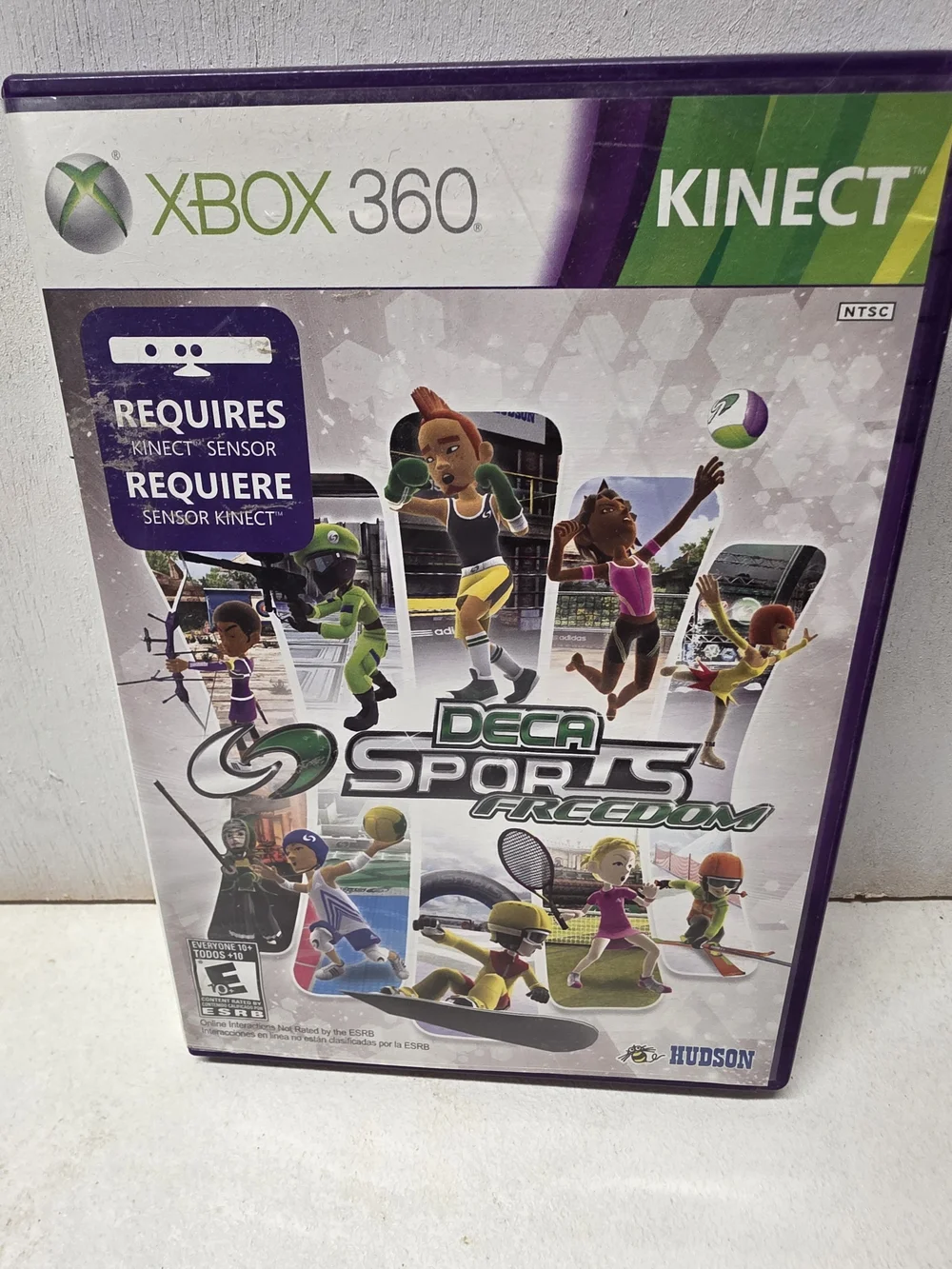 Deca Sports Freedom Xbox 360 Kinect Complete Tested Working Hudson Soft 2010